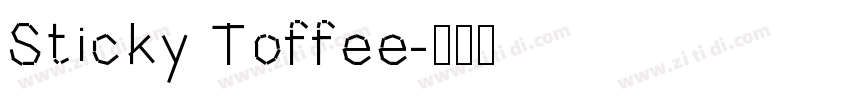 Sticky Toffee字体转换